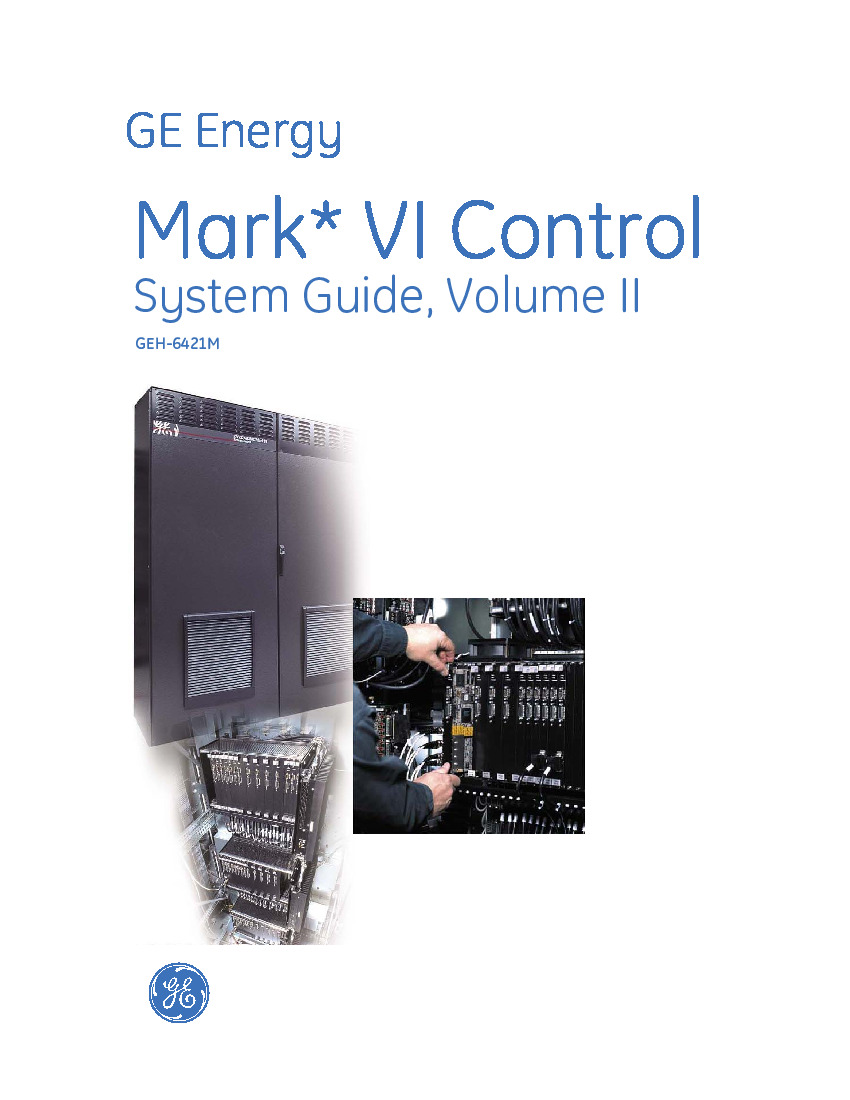 First Page Image of IS200VAICH1DAA GEH-6421 Mark VI Volume II Control System Guide.pdf